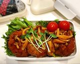 のっけ弁当(煮込みハンバーグ2)作り方1写真