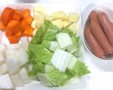 お野菜たっぷり♬心も身体もほっこりポトフ作り方1写真