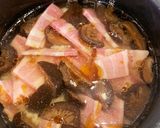 炊き込みご飯　ベーコンと椎茸作り方2写真