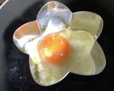 ☆花型セルクルで星の目玉焼き（笑）作り方4写真