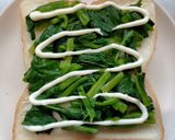 ほうれん草とチーズのポパイトースト作り方1写真