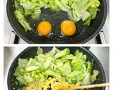 レタスとカニカマの旨たま炒め＊簡単副菜＊作り方3写真