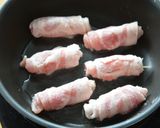 豚肉の生姜味噌巻き作り方3写真