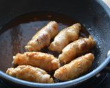 豚肉の生姜味噌巻き作り方4写真