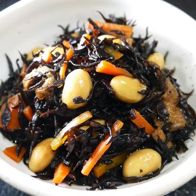 大豆入り☆ひじきの煮物(電気圧力鍋3分) by ほっこり~の 大豆入り☆ひじきの煮物(電気圧力鍋3分) by ほっこり~の