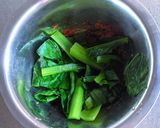 小松菜と韓国のりの味噌ナムル作り方3写真