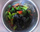 小松菜と韓国のりの味噌ナムル作り方4写真