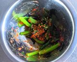小松菜と韓国のりの味噌ナムル作り方5写真