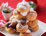 クリスマスに♡可愛いツリーシュークリーム作り方4写真