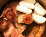 圧力鍋で2品♡鶏モモと大根の煮物&汁物作り方2写真