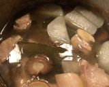 圧力鍋で2品♡鶏モモと大根の煮物&汁物作り方5写真