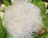 鶏胸肉とチンゲン菜の塩チャプチェ作り方2写真