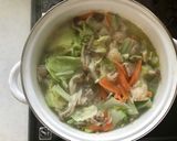 塩ラーメン風鍋作り方2写真