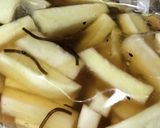 焼酎で漬けたたくあん、その2は七味味作り方3写真