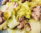 牡蠣だししょうゆで作る、白菜と豚肉の煮物作り方8写真