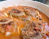 トマトの煮込みハンバーグ作り方9写真