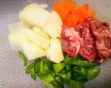 韓国風 ピリ辛プルコギ焼ききしめん作り方1写真