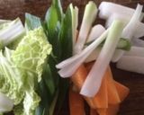 簡単　あっさり野菜の雑煮作り方2写真