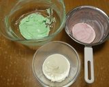 電子レンジ★クリスマスのレアチーズケーキ作り方4写真