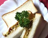 福神漬け&刻みｷｬﾍﾞﾂの.カレーサンド作り方3写真