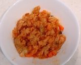 余ったチキンライスで、オムライスープご飯作り方1写真