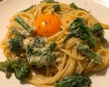 小豆島のナバナで五島うどんカルボナーラ作り方7写真