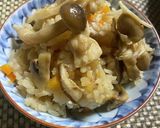 秋の味覚 キノコの炊き込みご飯作り方8写真