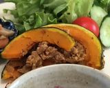 かぼちゃと豚コマひき肉のミルフィーユ作り方8写真