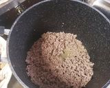 長芋ときのこのひき肉入り味噌汁作り方7写真