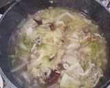 長芋ときのこのひき肉入り味噌汁作り方12写真