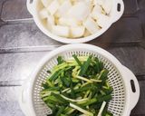長芋ときのこのひき肉入り味噌汁作り方13写真