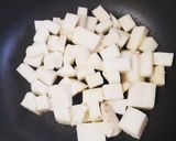長芋ときのこのひき肉入り味噌汁作り方15写真