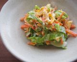 キャベツ・人参・薄焼き卵のマヨサラダ♪作り方5写真