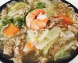 白菜と挽肉の野菜炒め☆中華風餡かけ旨煮作り方5写真