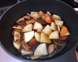 鶏肉と大根の治部煮作り方4写真