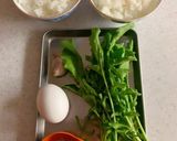 ルッコラのおにぎり作り方1写真