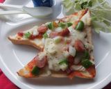 市販の食パンでピザトーストプレート♪作り方2写真