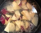 ほくほくお芋とワカメのお味噌汁作り方1写真