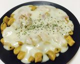 かぼちゃのニョッキ☆クリームソースパスタ作り方5写真