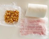 電気圧力鍋で豚バラ肉&大根&大豆の煮物作り方1写真