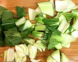 カニと青梗菜と豆腐の中華スープ作り方1写真