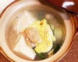 カニと青梗菜と豆腐の中華スープ作り方7写真