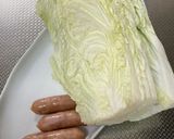 白菜とソーセージのクリームスープ作り方1写真