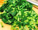みりんが甘い！大根葉と油揚げのゴマ油炒め作り方3写真