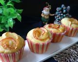 クリームチーズと薔薇リンゴのマフィン♪作り方5写真