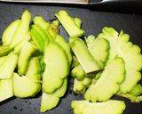 はやとうりの浅漬け　塩昆布作り方1写真
