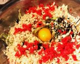 こんがりカリトロ♪オクラで作るお好み焼き作り方9写真