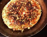 こんがりカリトロ♪オクラで作るお好み焼き作り方13写真