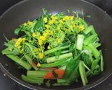 アスパラ菜の炒め物作り方3写真