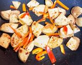ジャガイモとパプリカのチーズ焼き作り方2写真